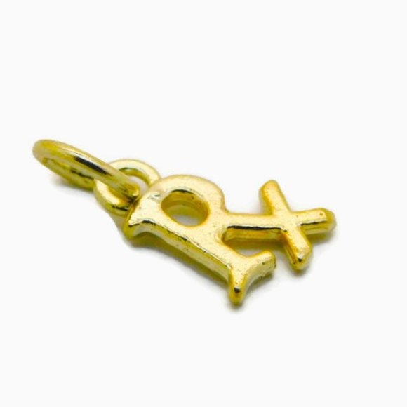 Rx Charm Pendant 14k Yellow Gold